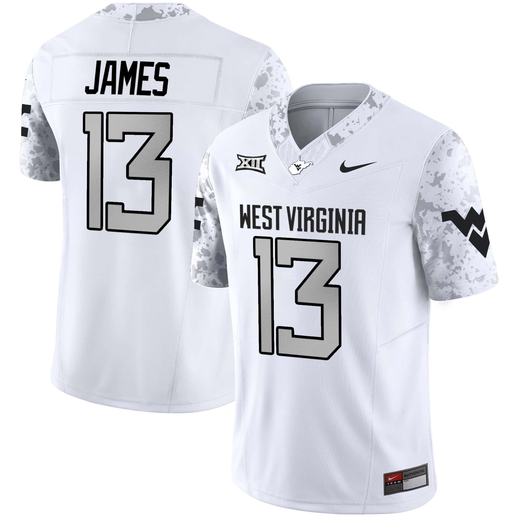 Men West Virginia Mountaineers #13 James White 2024 Nike Vapor Limited NCAA Jersey